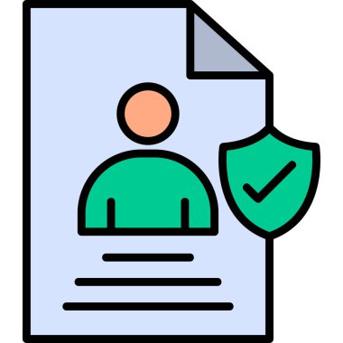 User logo an Data, simple icon for web page  