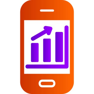 Mobil Analizler, akıllı telefon aygıtının dijital illüstrasyonu