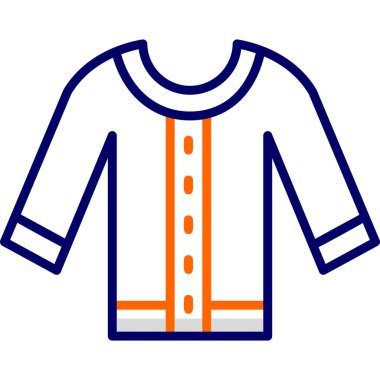 Kıyafetler. Web simgesi basit illüstrasyon