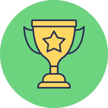 kupa simgesi vektör illüstrasyonu