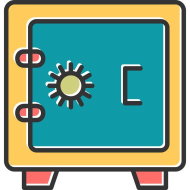 Dolap. Web simgesi basit illüstrasyon