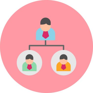 vector illustration of team management modern icon in design