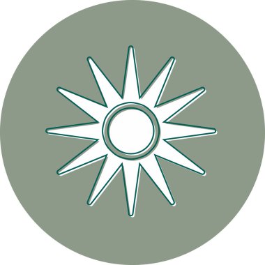 Güneş Simgesi Vektör illüstrasyonu