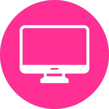 Bilgisayar. Web simgesi basit illüstrasyon 