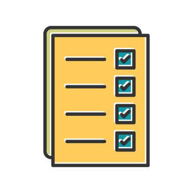 Belge simgesinin vektör illüstrasyonu