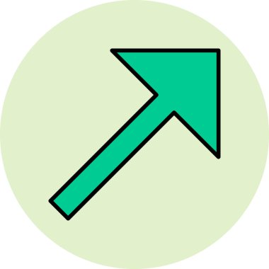 ok simgesi vektör illüstrasyonu