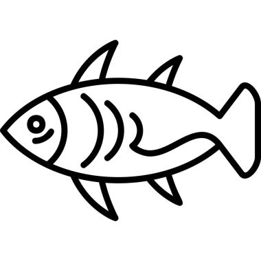 Arctic Char simgesi, vektör illüstrasyonu