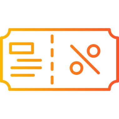 Bilet. Web simgesi basit illüstrasyon