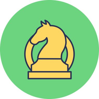 Satranç ikonu vektör illüstrasyonu