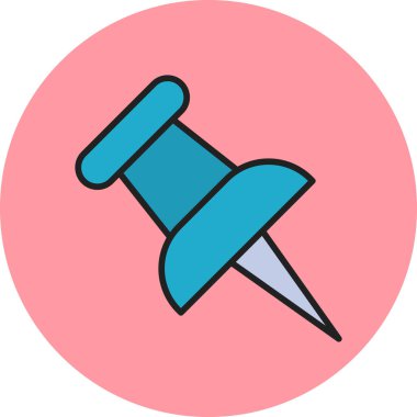 Pin simgesinin vektör illüstrasyonu