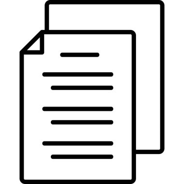 Belge simgesinin vektör illüstrasyonu