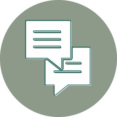 Sohbet simgesi vektör illüstrasyonu