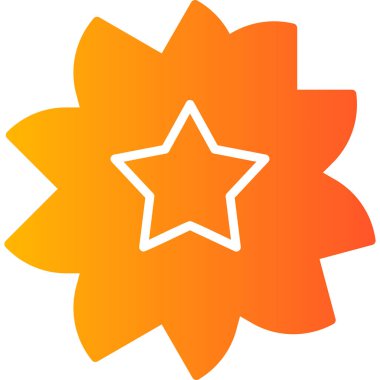 güzel çiçek çizgisi vektör simgesi 