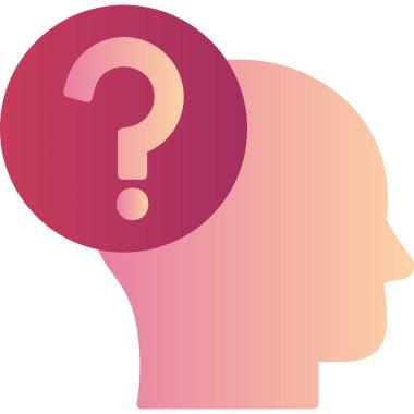 Düşünüyorum. Web simgesi basit tasarım