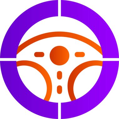 Direksiyon modern simgesi, vektör illüstrasyonu 