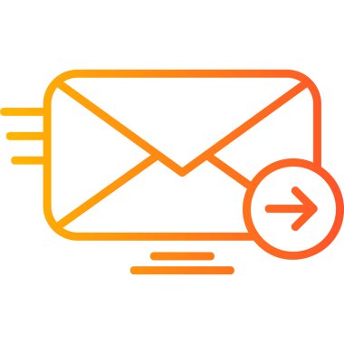 E-posta. Web simgesi basit illüstrasyon 