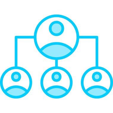 Sosyal organizasyonun vektör simgesi