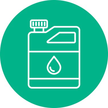 Gaz yağı kutusu ikonu vektör illüstrasyonu