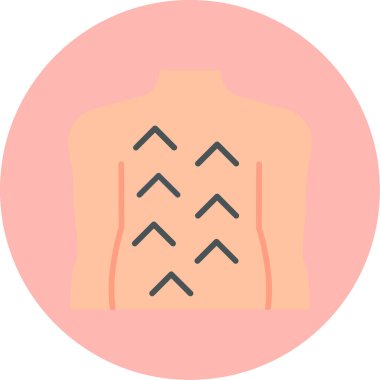 Sülük Terapisi Web simgesi basit illüstrasyon