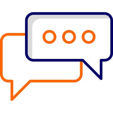 Konuş. Web simgesi basit illüstrasyon