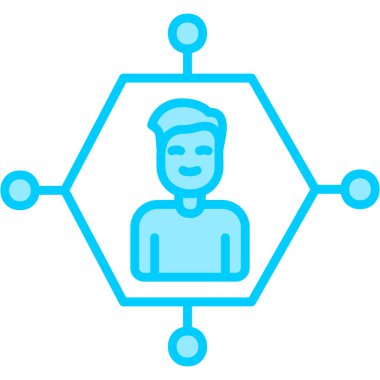 şebeke. Web simgesi basit illüstrasyon