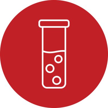 test tübü web simgesi basit tasarım