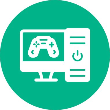 Bilgisayar. Web simgesi basit illüstrasyon 