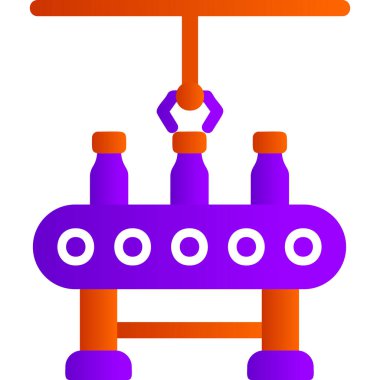 Modern b 'nin vektör çizimi bir robotun ikonundan yoksun
