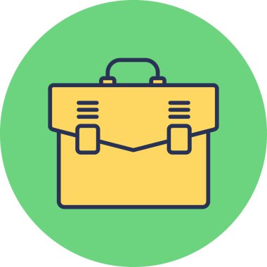 Çanta. Web simgesi basit illüstrasyon 