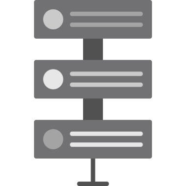 Sunucu. Web simgesi basit illüstrasyon