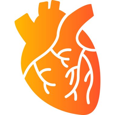 Kalp modern simge, vektör illüstrasyonu 