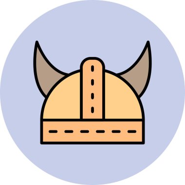 Miğfer. Web simgesi basit illüstrasyon 