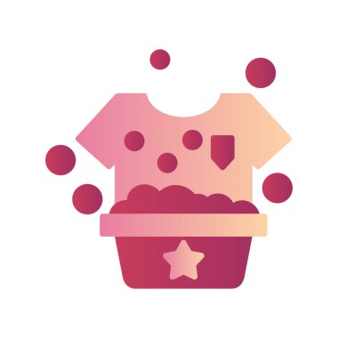 Hand Washing Clothes, vector icon