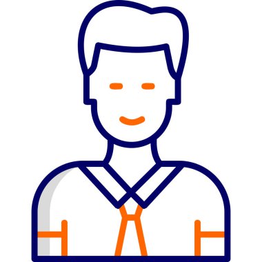 Manager, Businessman User logo, simple icon for web page 