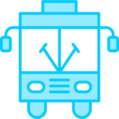 Okul servisi modern simge, vektör illüstrasyonu