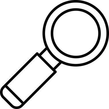 Büyütme cam ağ ikonu vektör illüstrasyonu