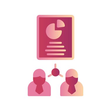 vector illustration of project management modern icon in design