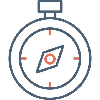 Pusula. Web simgesi basit tasarım