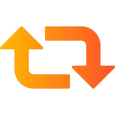 Modern simge, vektör illüstrasyonunu döndür