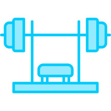 fitness ve jimnastik vektörü simgesi