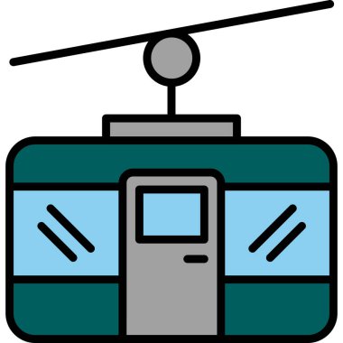 Tren istasyonu. Basit resimleme