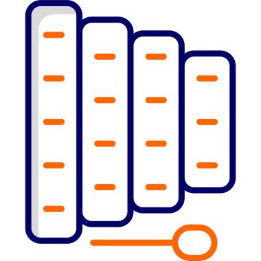 Ksilofon. Web simgesi basit illüstrasyon