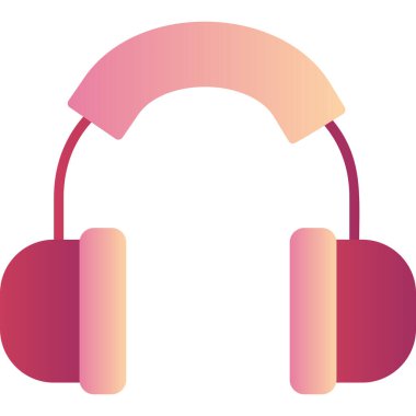 Kulaklık. Web simgesi basit illüstrasyon