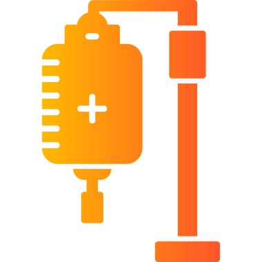 Kemoterapi, kan nakli vektör çizgisi simgesi