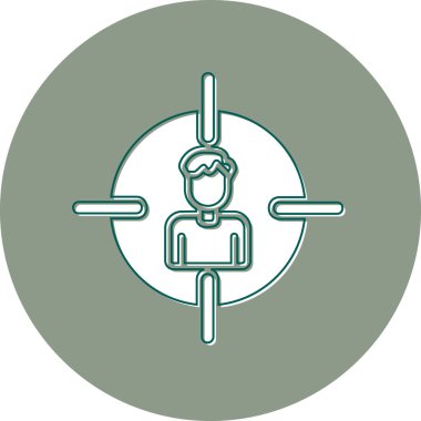 Hedef, Kullanıcı logosu, web sayfası için basit simge 