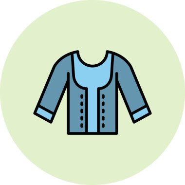 Ceket simge vektör çizim