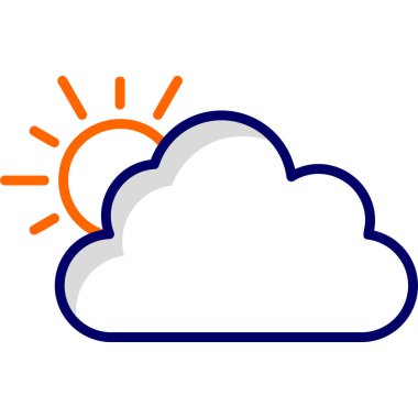 vector cloud technology icon illustration