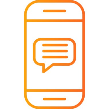 ileti ikonu vektör illüstrasyonu