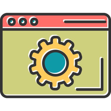 Ayarlama. Web simgesi basit illüstrasyon