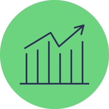 grafik ikonu vektör illüstrasyonu 